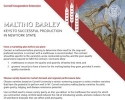 Malting Barley: Keys to Successful Production in New York State